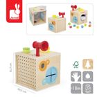 Janod, kostka sensoryczna, drewniana