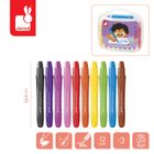 Janod, kredki żelowe, 10 kolorów