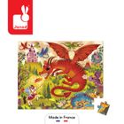 Janod, Królestwo smoków, puzzle w walizce, 54 elementy