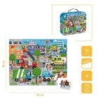 Janod, Miasto, puzzle w walizce, 36 elementów