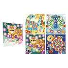 Janod, My arts & crafts, Zwierzęta, okrągłe naklejki, multizestaw kreatywny