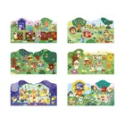 Janod, Ogród, książeczka do wyklejania, z naklejkami