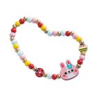 Janod, Ogród kwiatów, zestaw kreatywny do tworzenia biżuterii z drewna