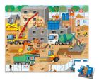 Janod, Plac budowy, puzzle w walizce, 36 elementów