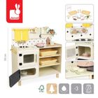 Janod, Shiny Grandma, drewniana kuchnia z 19 akcesoriami