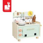 Janod, Shiny Grandma, drewniana kuchnia z 9 akcesoriami