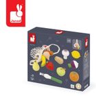 Janod, Shiny Grandma, zestaw drewnianych warzyw i owoców, 12 elementów