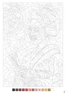 Japonia. Zagadkowe rysunki. Art therapy. Kolorowanka antystresowa