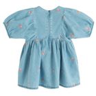 Jeansowa sukienka z krótkim rękawem w truskawki Cool Club