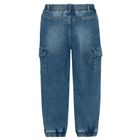 Jeansowe spodnie o kroju jogger z regulacją Cool Club