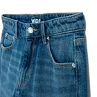 Jeansowe spodnie wide z ozdobnymi przeszyciami Cool Club