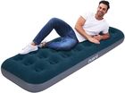 Jilong, materac flokowany z wbudowaną pompką nożną, 1-osobowy, 191-73-22 cm