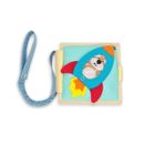 Jolly Designs, elastyczny pasek do książek, niebieski