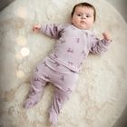 Kaftanik dziewczęcy, welurowy, fioletowy, Eevi