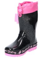 Kalosze dziewczęce, czarne, American Club