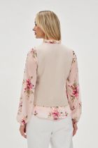 Kamizelka damska, beżowa, Moodo