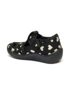 Kapcie dziewczęce, czarne, RenBut