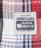 Kapelusz chłopięcy, czerwony, kratka, Döll