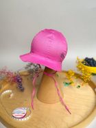 Kapelusz dziewczęcy, wiązany, różowy, Iltom