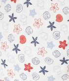 Kapelusz niemowlęcy, biały, dwustronny, morskie motywy, Döll