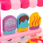 Kasa fiskalna z akcesoriami, światło i dźwięk, różowa