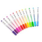 Kidea, długopisy żelowe, fluo, 12 kolorów