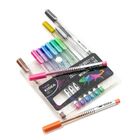 Kidea, długopisy żelowe, metaliczne, 12 kolorów