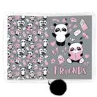 Kidea, pamiętnik pluszowy z kłódką, panda