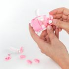 Kidea, Snapets, klocki, różowy królik, 75 elementów