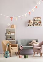 Kids Concept, fotel dziecięcy, yellow beige