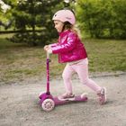 Kidwell, Uno, hulajnoga 3-kołowa LED, balansowa, różowa