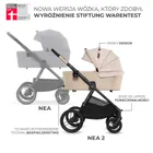 Kinderkraft, Bizuu, Nea 2, wózek wielofunkcyjny, 2w1, Dune Whisper