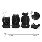 Kinderkraft, Comfort Up 2 Plus, i-Size, fotelik samochodowy, black, 100-150 cm