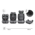 Kinderkraft, Comfort Up 2 Plus, i-Size, fotelik samochodowy, grey, 100-150 cm
