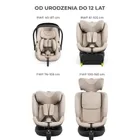 Kinderkraft, Endura Safe, 3w1, fotelik samochodowy, beige