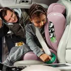 Kinderkraft, Junior Fix 2 Plus, i-Size, fotelik samochodowy, pink, 100-150 cm