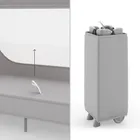 Kinderkraft, Leody Up, łóżeczko turystyczne, grey