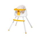 Kinderkraft, Tutti, krzesełko do karmienia 4w1, żółte