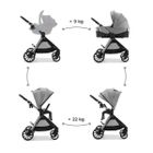 Kinderkraft, Vesto 2, wózek wielofunkcyjny 2w1, gray