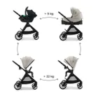 Kinderkraft, Vesto 2, wózek wielofunkcyjny 3w1, beige