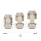 Kinderkraft, XPAND 2 PRO, i-Size, fotelik samochodowy, beige, 100-150 cm