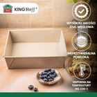 Kinghoff, blacha, forma do ciasta, prostokątna, 36,5-24 cm, kh-1975