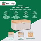 Kinghoff, chlebak z bambusową pokrywą, stalowy, kh-1928