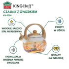 Kinghoff, czajnik emaliowany z gwizdkiem, 2l, KH-3700