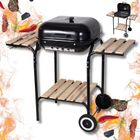 Kinghoff, grill węglowy na kółkach z półkami, kh-2034