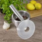 Kinghoff, moździerz z pokrywą, stalowy, KH-1661