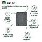 Kinghoff, podkładka silikonowa, ociekacz do naczyń, 42-33 cm, KH-1904