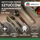 Kinghoff, zestaw sztućców w etui do lunch boxów, kh-1954