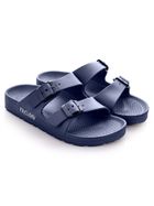 Klapki damskie, granatowe, Fitclog