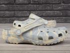 Klapki damskie, szare, Crocs Classic Marbled Clog